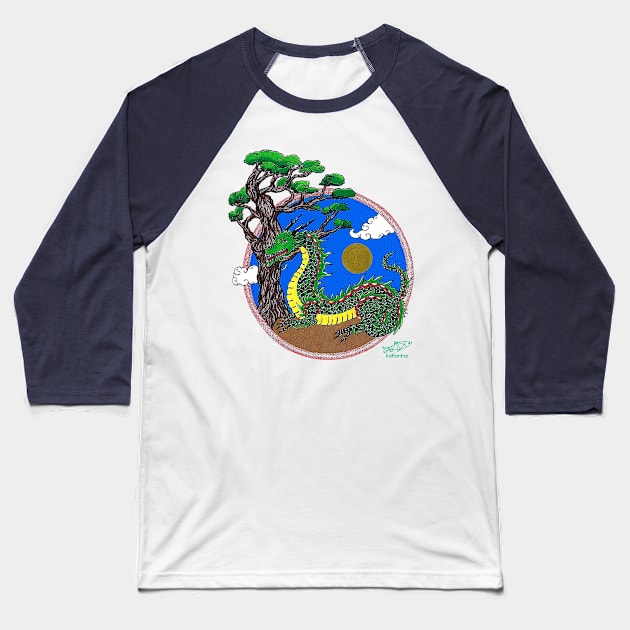 Year of the Dragon Baseball T-Shirt by katlantisz